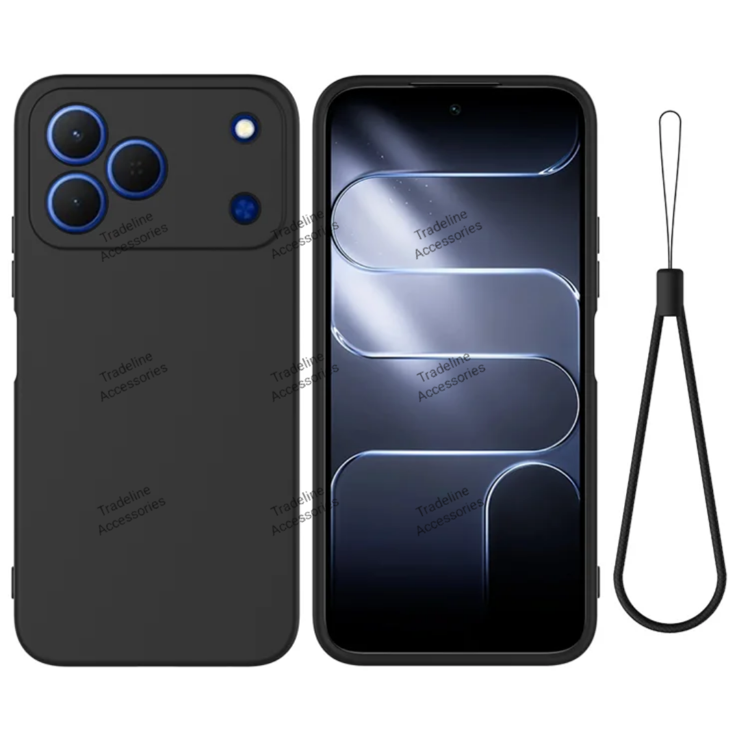 Tecno Spark 50 Black soft silicone phone case/Cover