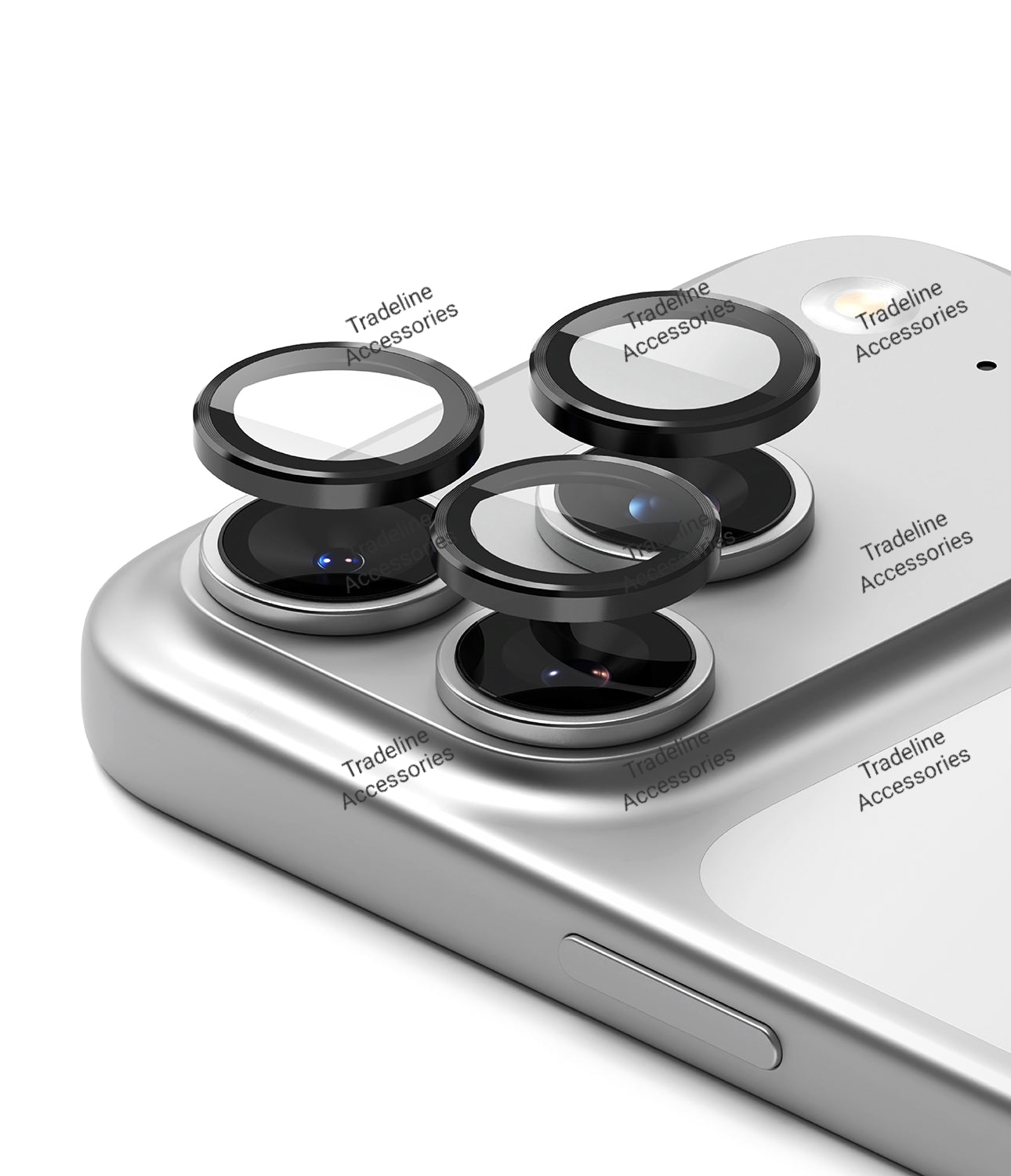 Iphone 11,12,13, 14,15,16,17 (Pro,Pro Max,Air,E) Metal Ring Camera Lens Protector available in Plain and shiny/diamond/glitters(Black,Silver,Gold ,orange and diaomond )