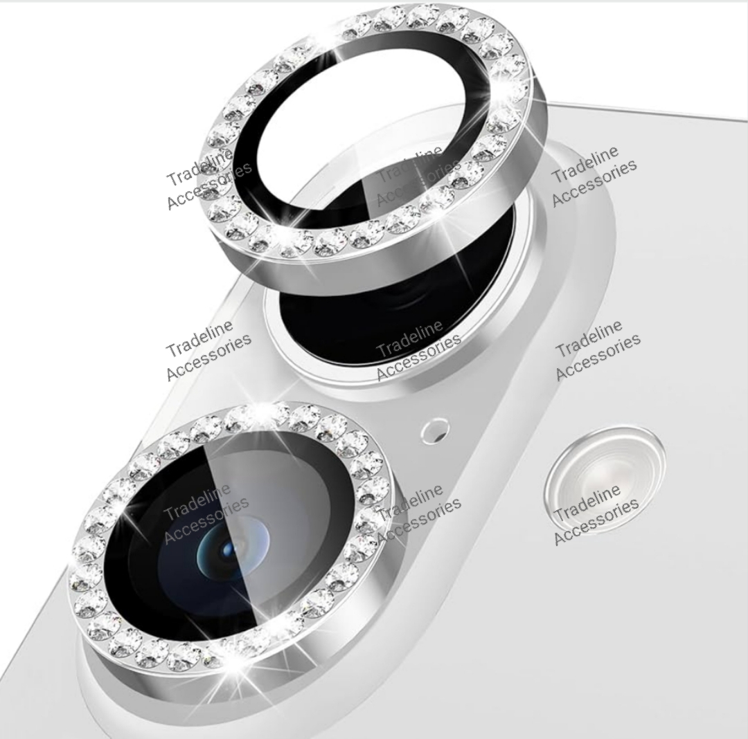Iphone 11,12,13, 14,15,16,17 (Pro,Pro Max,Air,E) Metal Ring Camera Lens Protector available in Plain and shiny/diamond/glitters(Black,Silver,Gold ,orange and diaomond )