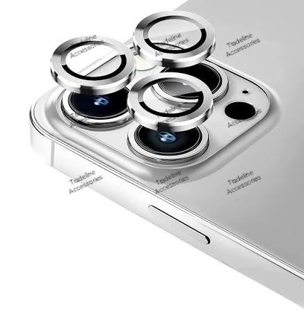 Iphone 11,12,13, 14,15,16,17 (Pro,Pro Max,Air,E) Metal Ring Camera Lens Protector available in Plain and shiny/diamond/glitters(Black,Silver,Gold ,orange and diaomond )