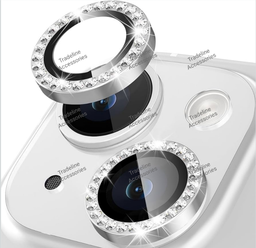 Iphone 11,12,13, 14,15,16,17 (Pro,Pro Max,Air,E) Metal Ring Camera Lens Protector available in Plain and shiny/diamond/glitters(Black,Silver,Gold ,orange and diaomond )