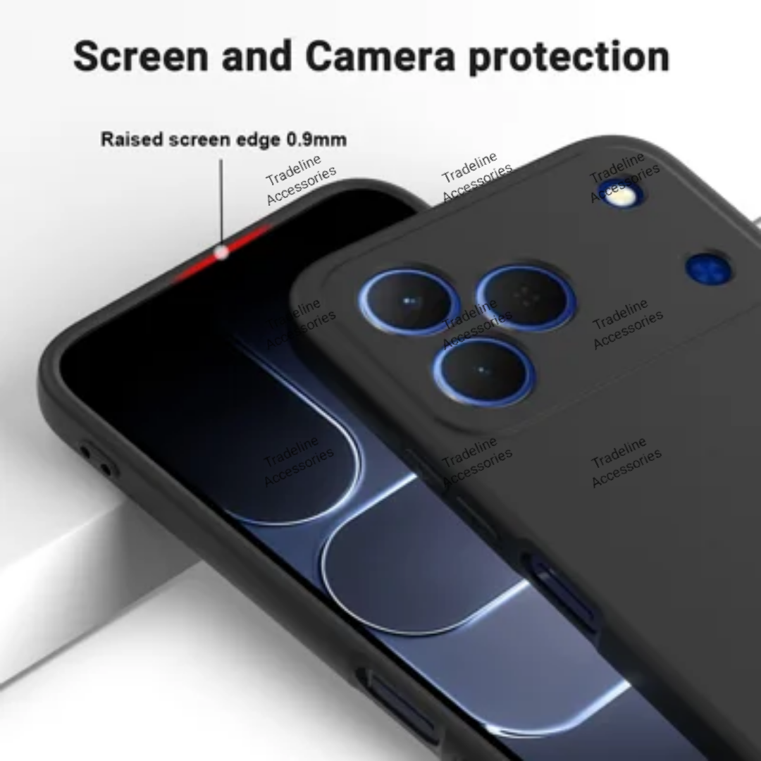 Tecno Spark 50 Black soft silicone phone case/Cover