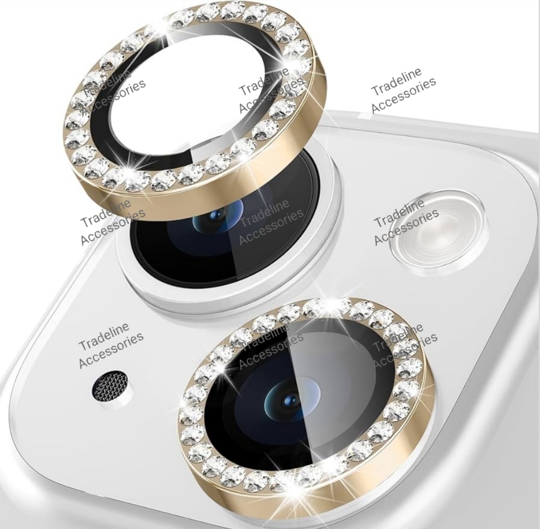 Iphone 11,12,13, 14,15,16,17 (Pro,Pro Max,Air,E) Metal Ring Camera Lens Protector available in Plain and shiny/diamond/glitters(Black,Silver,Gold ,orange and diaomond )