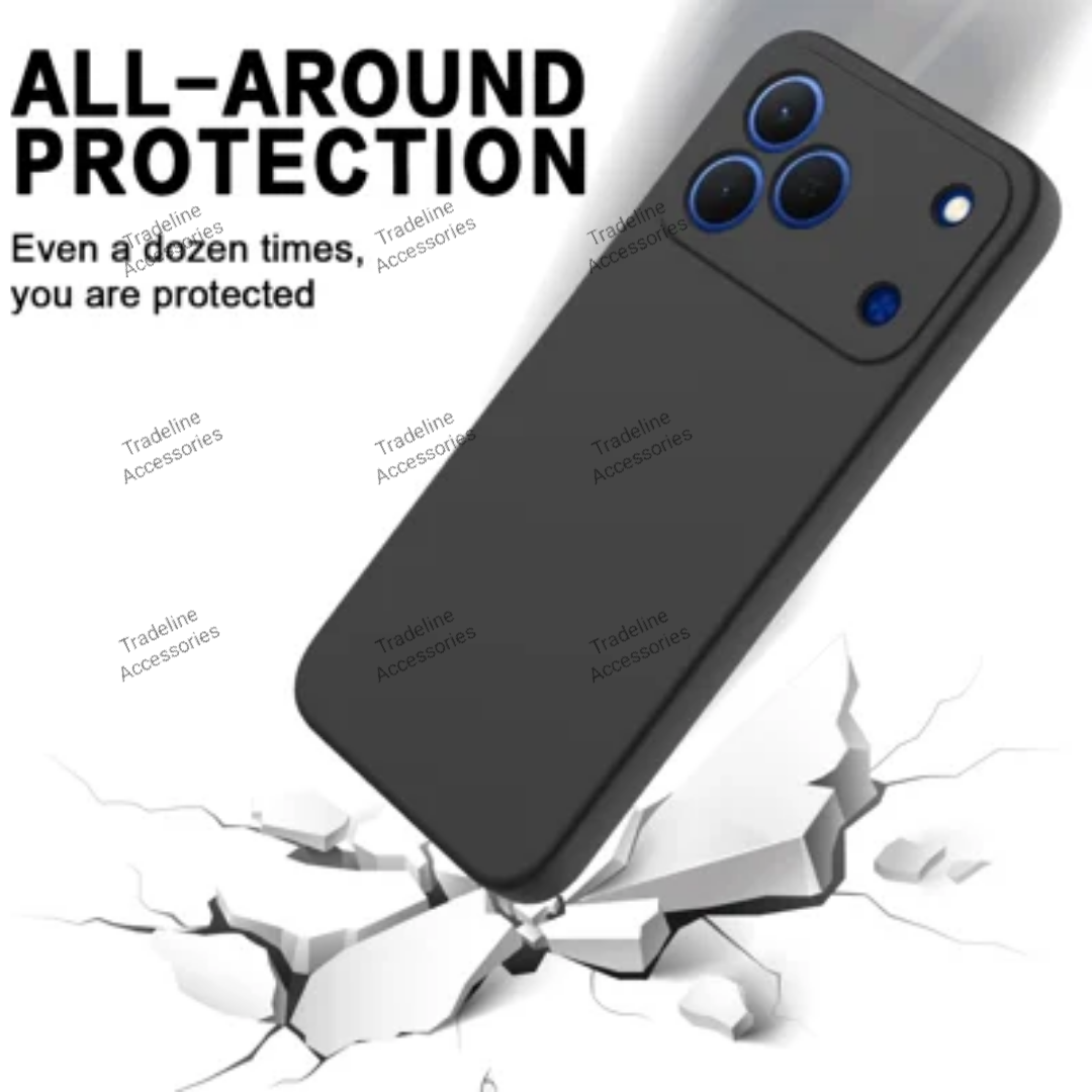 Tecno Spark 50 Black soft silicone phone case/Cover