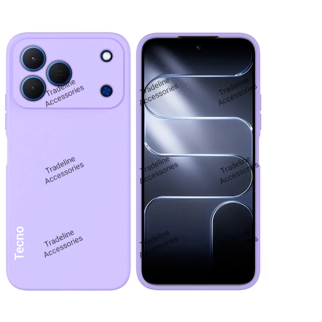 Tecno Spark 40,Spark 50 4G Original Liquid silicone Phone Case/Cover available in Black,Blue ,Light Purple(Lilac) & Pink