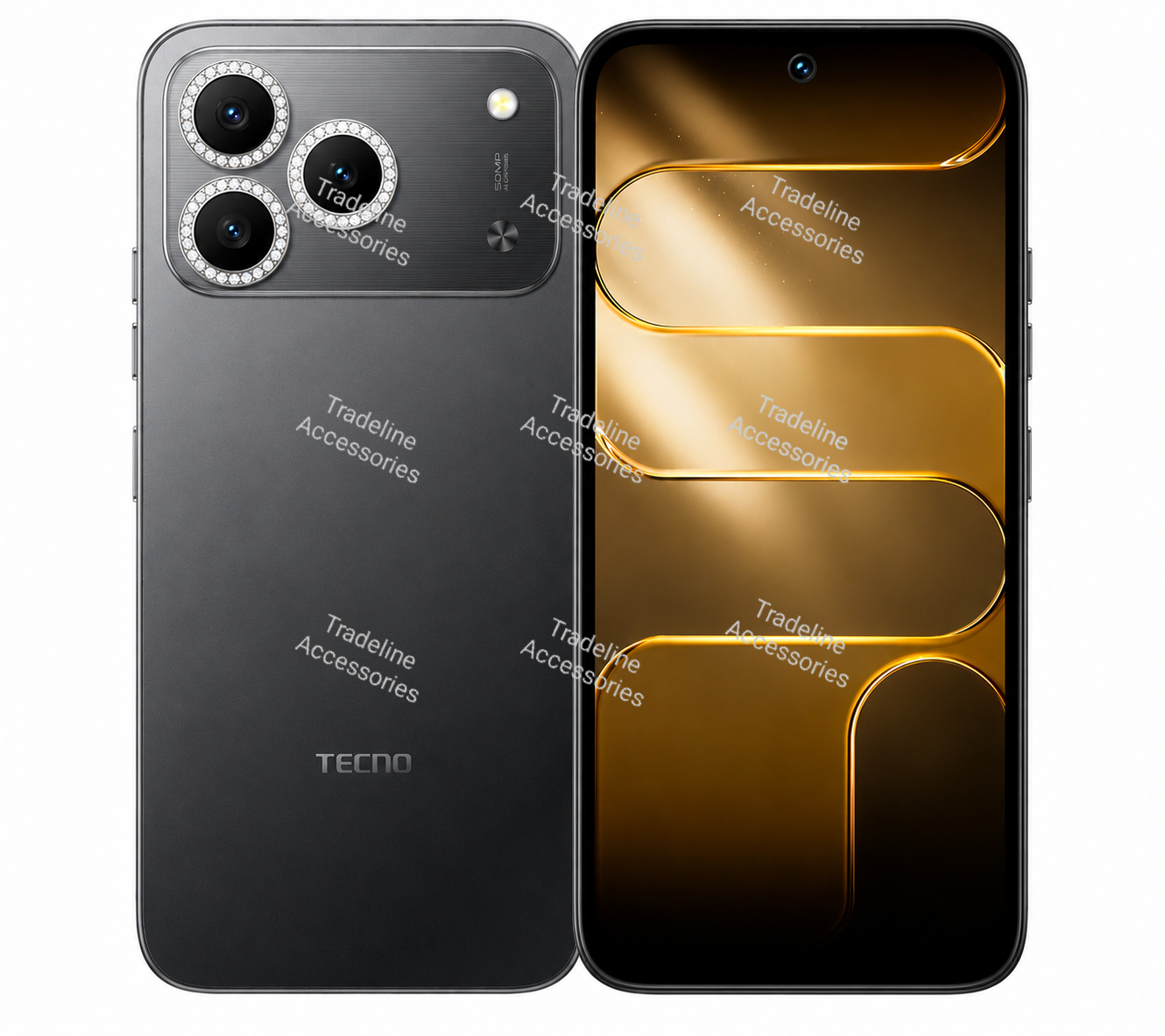 Tecno Spark 50,Spark 40 ,Spark Slim Metal ring  Camera lens protector available in black, silver and shiny diamond/Glitters