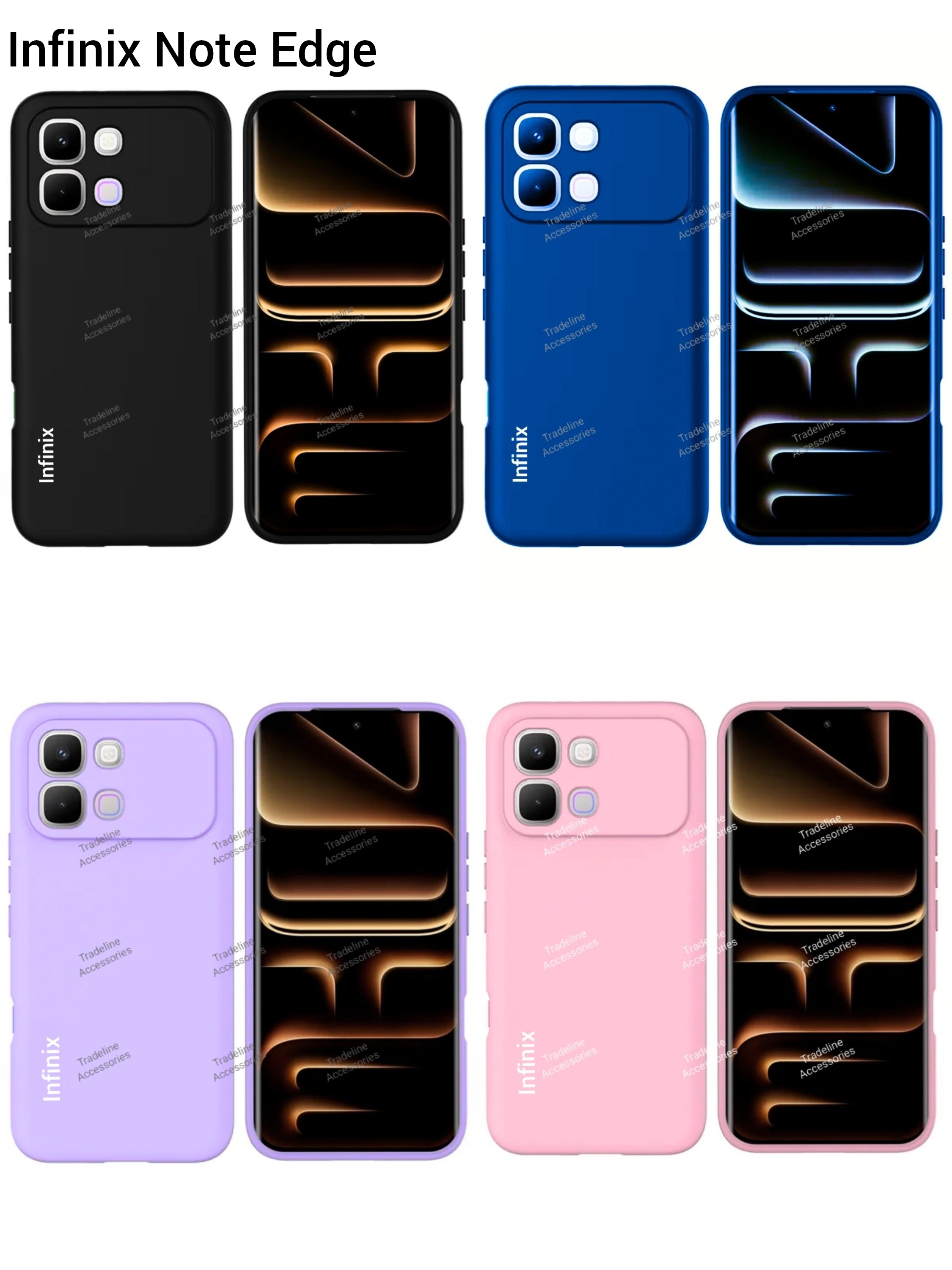 Infinix Note 60/60 Pro,Note Edge,Note 50 4G/Infinix Note 50 Pro 4G/5G , Note 50s ,Note 50 Pro+(plus)Original Liquid Silicone Phone Case/Cover available in Black, Blue, Light Purple (lilac) & Pink