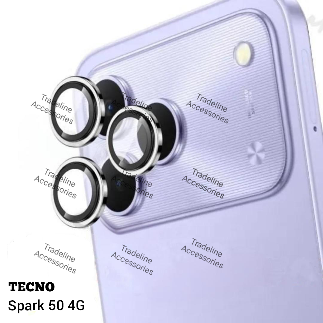 Tecno Spark 50,Spark 40 ,Spark Slim Metal ring  Camera lens protector available in black, silver and shiny diamond/Glitters