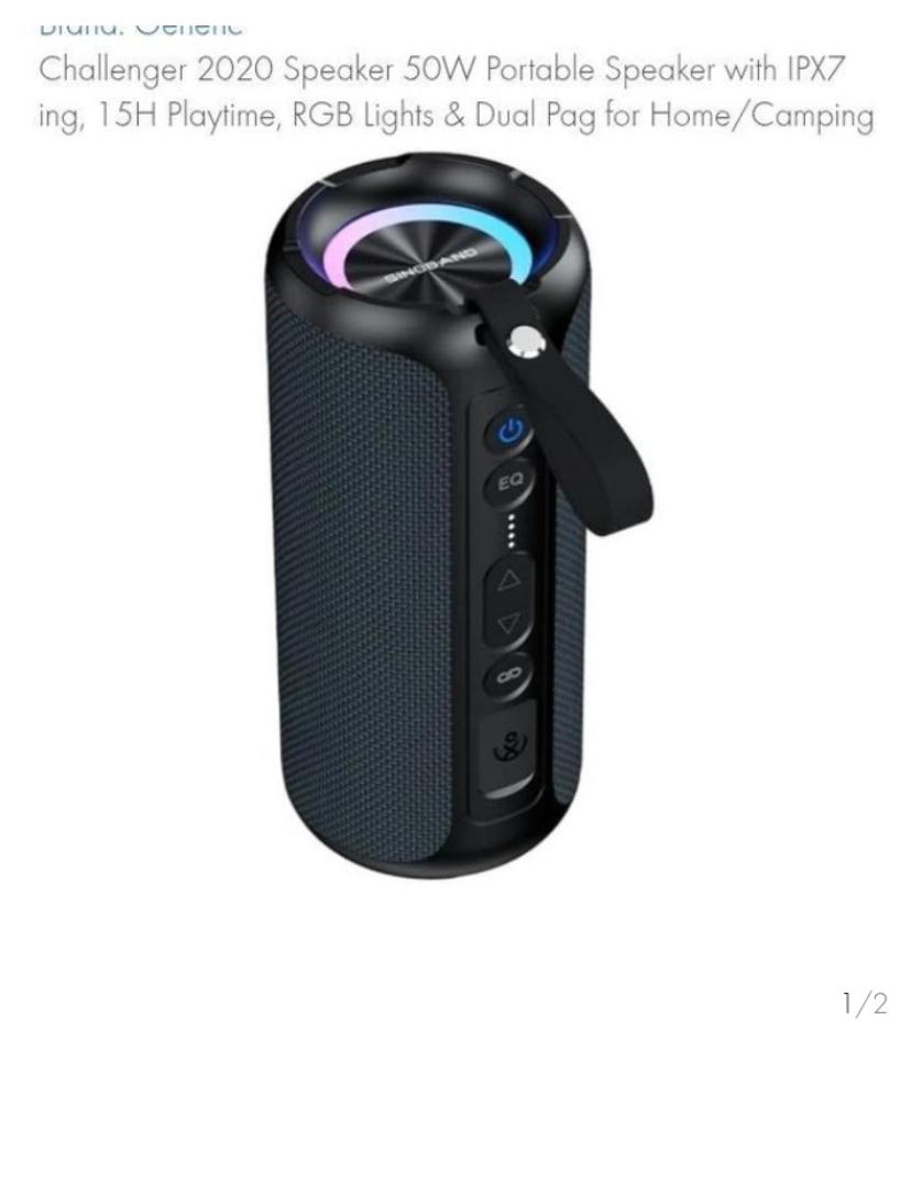 xdobo challenge 2020 50W with IPX7, 15HPLAYTIME, portable Bluetooth speaker