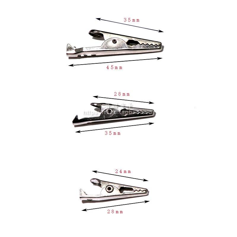 Insulated Crocodile Alligator Clips Black Red Electrical Test Connectors Alligator Clamps