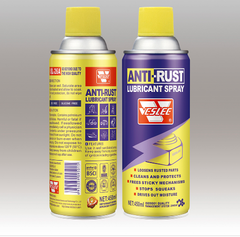 Veslee Anti-Rust Penetrating Lubricant Aerosol Spray for Rust Control and Lubrication