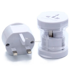 3 Pcs set 250V 13A Universal White Travel Adapter Plug to USA Europe Asia UK Australia Middle East Valid for over 160 Countries - International Adapter Plug