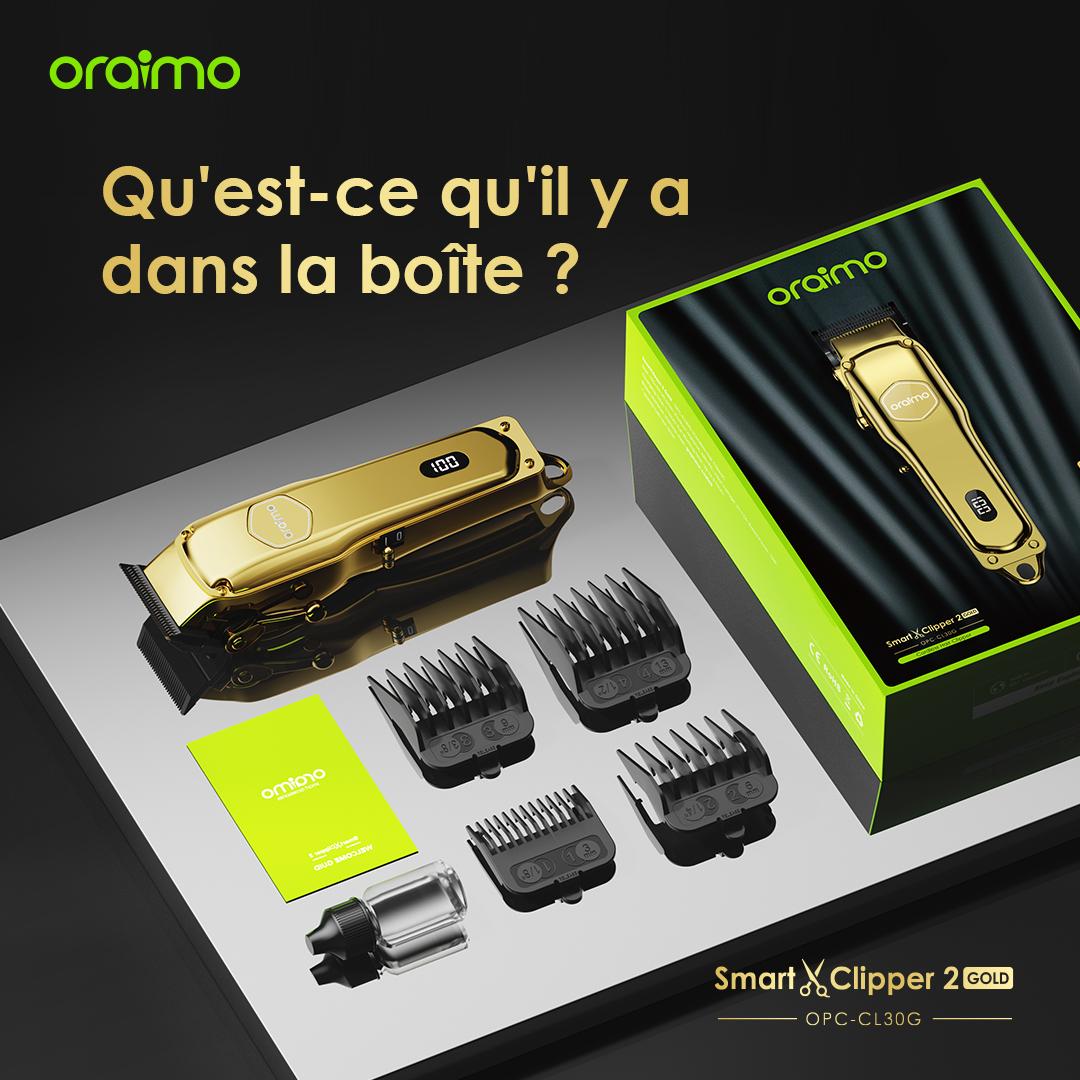 Oraimo Smart XClipper 2 Gold – Professional & Powerful ✂️🔥