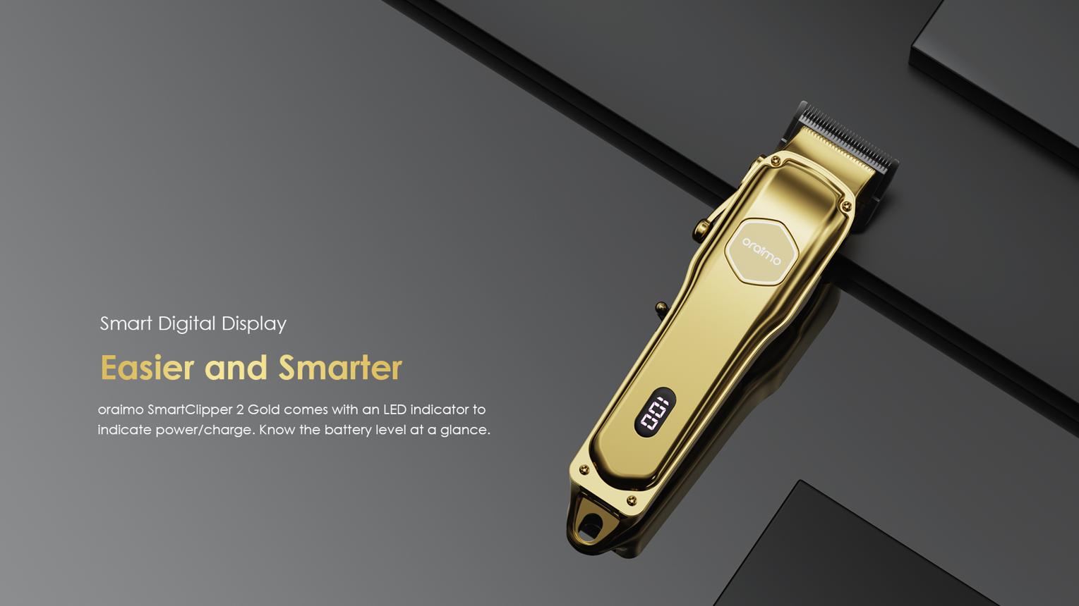 Oraimo Smart XClipper 2 Gold – Professional & Powerful ✂️🔥
