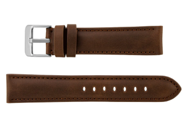 Premium 49mm Leather Watch Strap for Smartwatch, Universal Replacement Wrist Band, Adjustable Buckle Watch Band, Business Casual Leather Strap, Brown