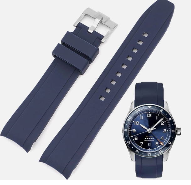 Premium 22mm Leather Watch Strap for Smartwatch, Universal Replacement Wrist Band, Quick Release Adjustable Watch Band, Business Casual Leather Strap, Black