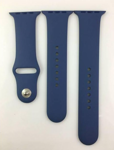 Premium 44mm Silicone Watch Strap for Smartwatch, Soft Flexible Replacement Wrist Band, Adjustable Sport Watch Band, Waterproof Silicone Strap, Wine Red
