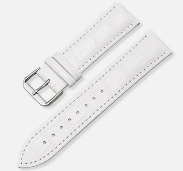 Premium 46mm Leather Watch Strap for Smartwatch, Universal Replacement Wrist Band, Adjustable Buckle Watch Band, Business Casual Leather Strap, Wine Red
