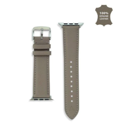 Premium 42mm Leather Watch Strap for Smartwatch, Universal Replacement Wrist Band, Adjustable Buckle Watch Band, Business Casual Leather Strap, Wine Red