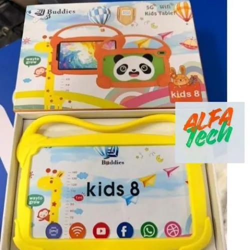 NEW ARRIVAL BUDDIES KIDS 8 STUDY TABLET 5G WIFI TABLETS 8GB RAM / 256GB ROM STORAGE With BOTH SIM CARD SLOT AND MEMORY CARD SLOT,  ANDROID TAB FOR LEARNING AND FUN