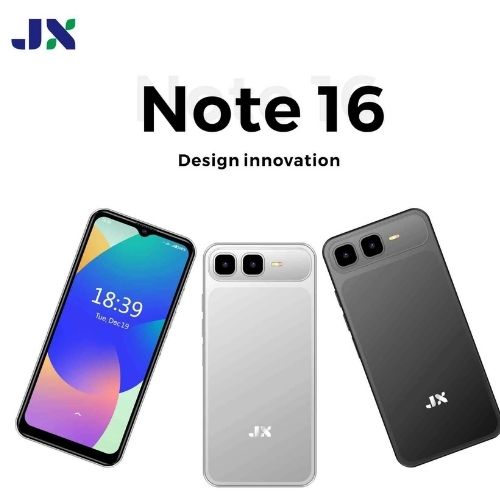 NEW ARRIVAL JX Note 16 Smartphone 4GBRAM + 64GB ROM Display: 6.6″ HD+ Incell 5MP Front + 8MP Rear AI Camera 5000mAh Big Battery Dual sim Android 14 Smart Phones