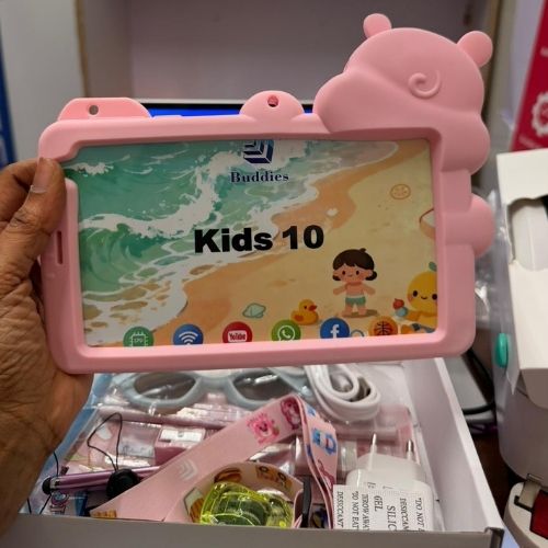 NEW ARRIVAL BUDDIES KIDS 10 STUDY TABLET 5G WIFI TABLETS 8GB RAM / 256GB ROM STORAGE With BOTH SIM CARD SLOT AND MEMORY CARD SLOT, ANDROID TAB FOR LEARNING AND FUN