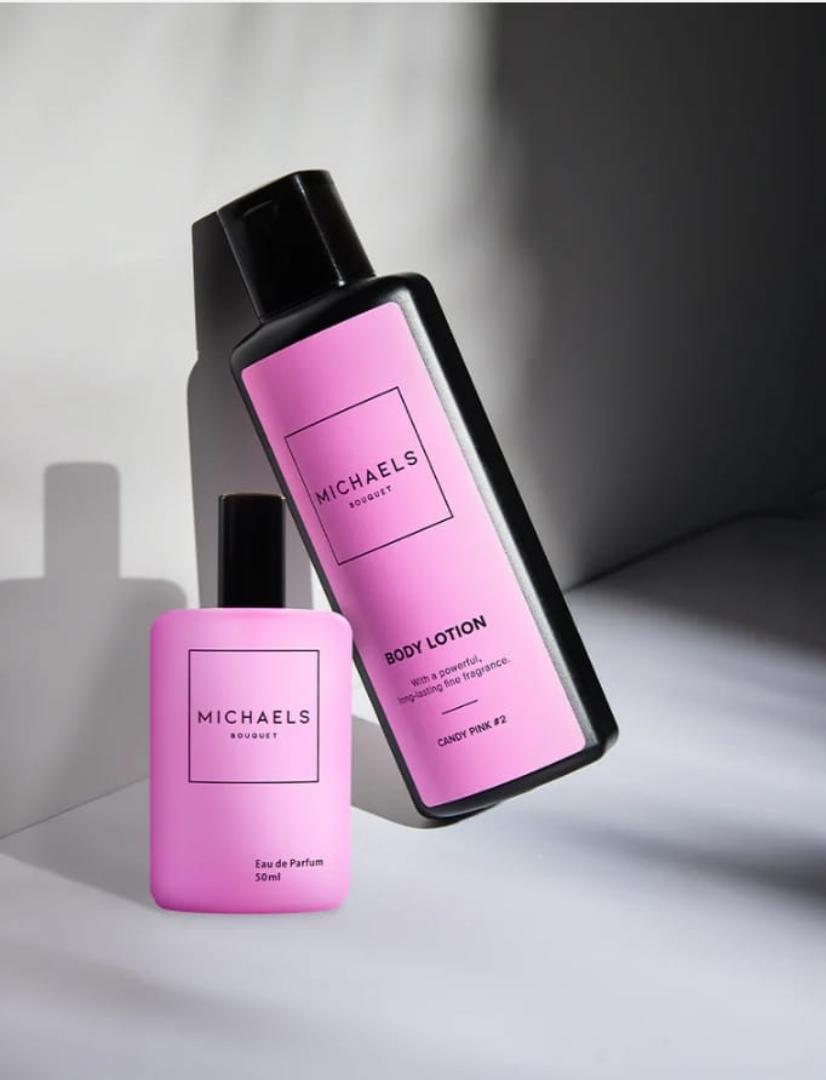 Michael's bouquet Cand pink 2 Perfume and bodylotion Combo.