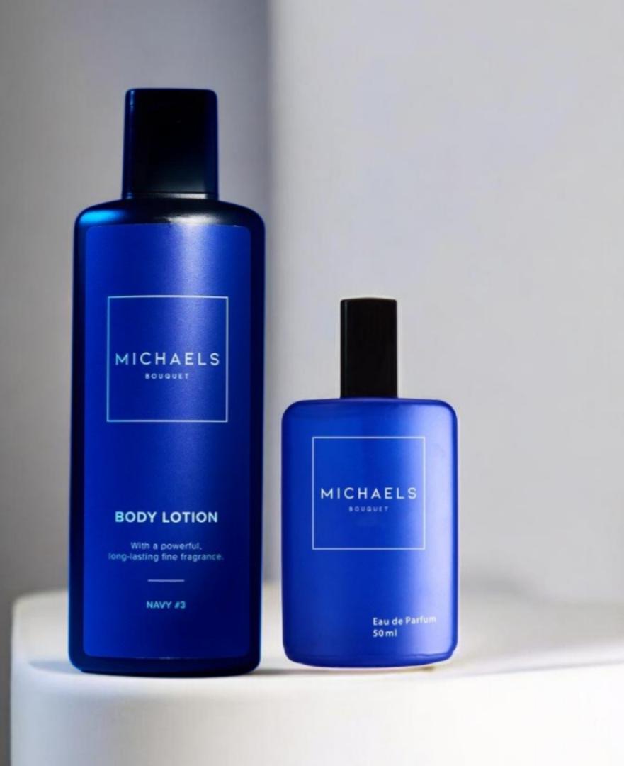 Michael's bouquet Navy 3 Perfume and Bodylotion Combo.