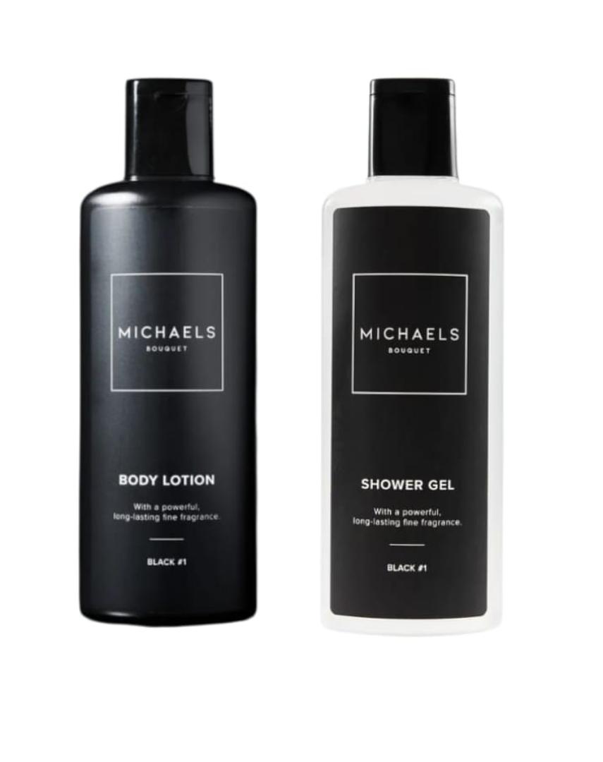 Michael's bouquet Black 1 Combo Perfume, Deodorant,  Showergel and Bodylotion.