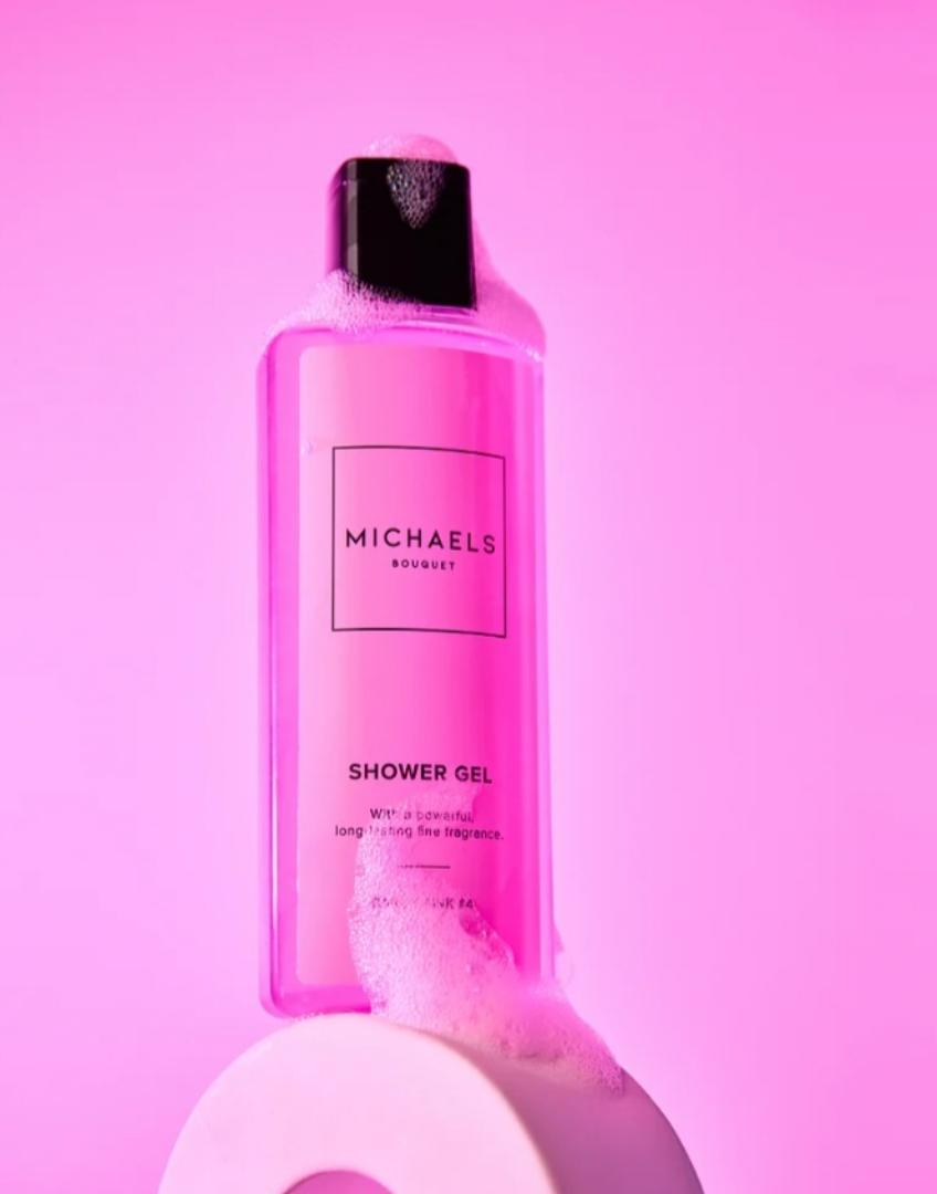 Michael's bouquet Candy pink 4 Combo. perfume, Deodorant,  Showergel, Bodylotion, and Bodymist.