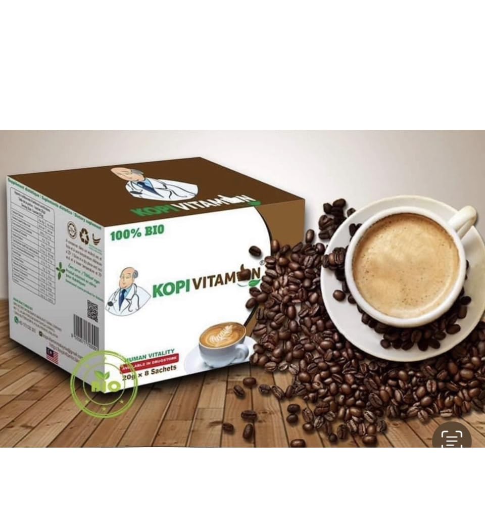 KopiVitamin Instant and Delicious 100% Organic – 8 Sachets of 20g view 3