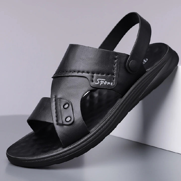 Men's Summer Outdoor Non-Slip Soft-Soled Sandals, Beach Shoes, Dual-Purpose Soft-Soled Sandals
