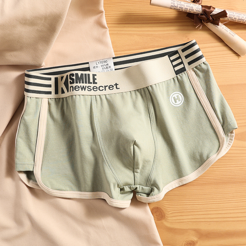 Men's Underwear: Men's 100% Cotton Boxer Shorts – Loose-fitting, Breathable Summer Styles for Teenage Boys – Retro-style Boxer Shorts with Low-rise Waistband