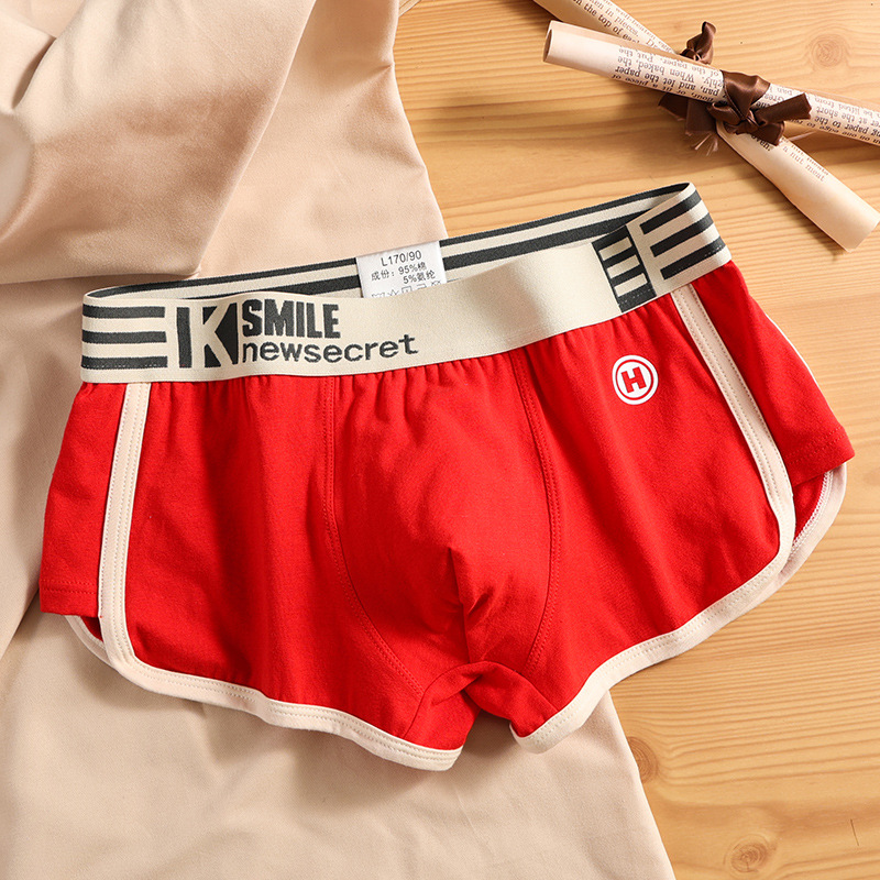 Men's Underwear: Men's 100% Cotton Boxer Shorts – Loose-fitting, Breathable Summer Styles for Teenage Boys – Retro-style Boxer Shorts with Low-rise Waistband