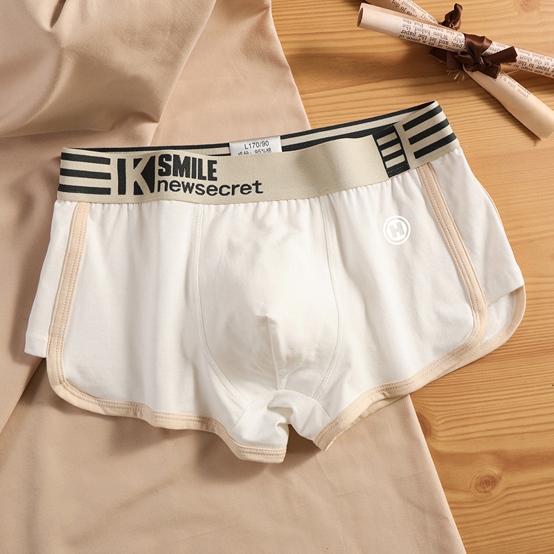Men's Underwear: Men's 100% Cotton Boxer Shorts – Loose-fitting, Breathable Summer Styles for Teenage Boys – Retro-style Boxer Shorts with Low-rise Waistband
