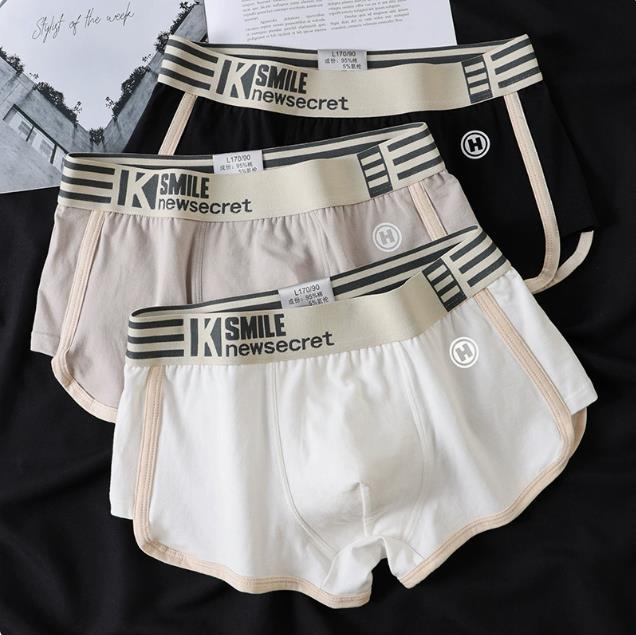 Men's Underwear: Men's 100% Cotton Boxer Shorts – Loose-fitting, Breathable Summer Styles for Teenage Boys – Retro-style Boxer Shorts with Low-rise Waistband