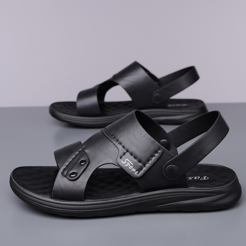 Men's Summer Outdoor Non-Slip Soft-Soled Sandals, Beach Shoes, Dual-Purpose Soft-Soled Sandals