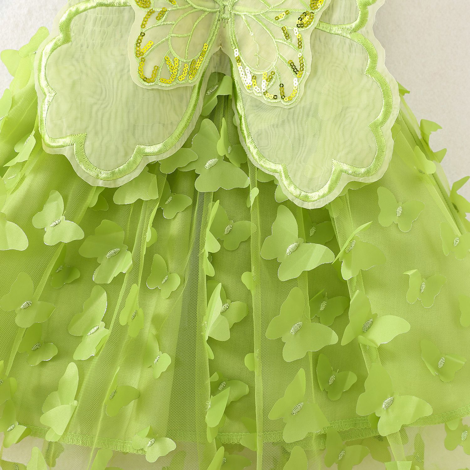 Summer girl's bow mesh princess dress