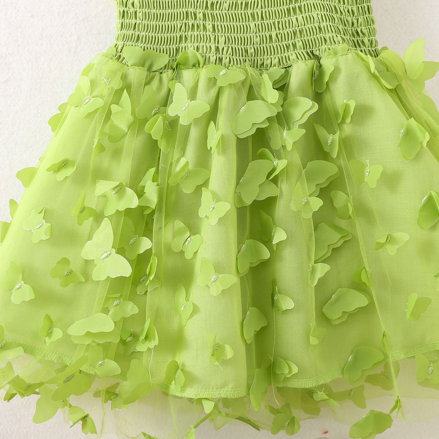 Summer girl's bow mesh princess dress