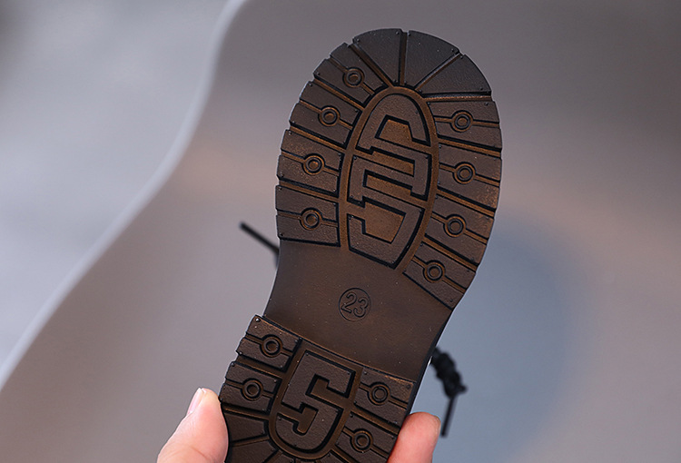 New Arrival: Children's Non-Slip Soft-Soled Short Boots, Printed Dr. Martens-Style Boots, Boys' Single-Boots, British-Style Short Boots for Boys and Girls