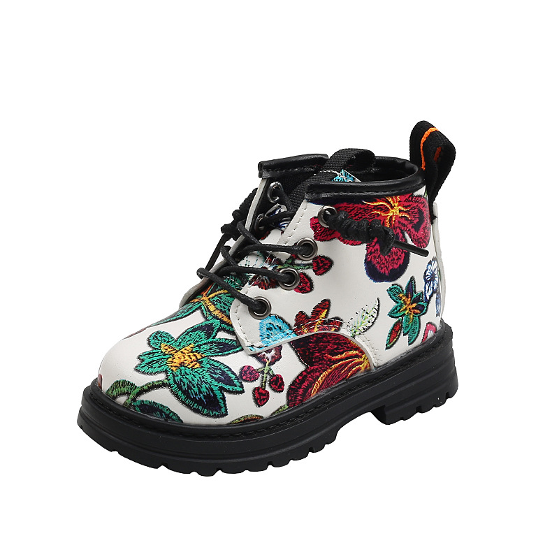 New Arrival: Children's Non-Slip Soft-Soled Short Boots, Printed Dr. Martens-Style Boots, Boys' Single-Boots, British-Style Short Boots for Boys and Girls