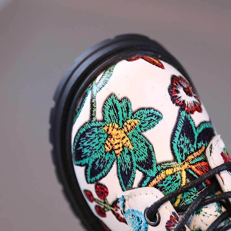 New Arrival: Children's Non-Slip Soft-Soled Short Boots, Printed Dr. Martens-Style Boots, Boys' Single-Boots, British-Style Short Boots for Boys and Girls