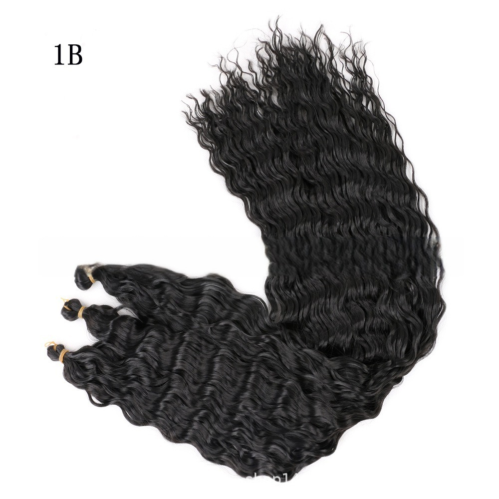 European and American-style synthetic ponytail wigs, crochet-in-the-cap ponytail extensions, long curly ponytail extensions, ponytail braids