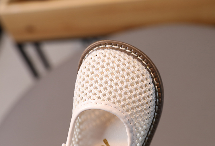Summer Girls' Openwork Breathable Sandals, Knit Mesh Sandals, Toddler Princess Sandals, Baby First Walking Shoes