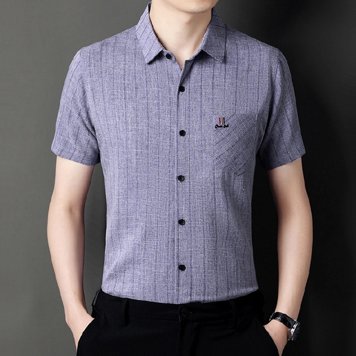 Men's non ironing business short sleeved shirt, summer casual shirt, men's clothing