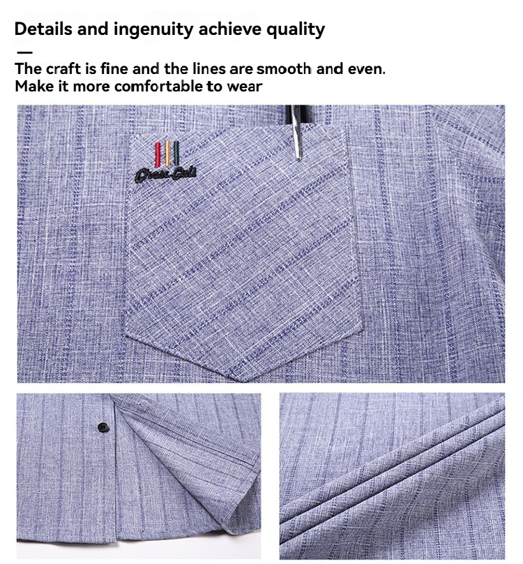 Men's non ironing business short sleeved shirt, summer casual shirt, men's clothing