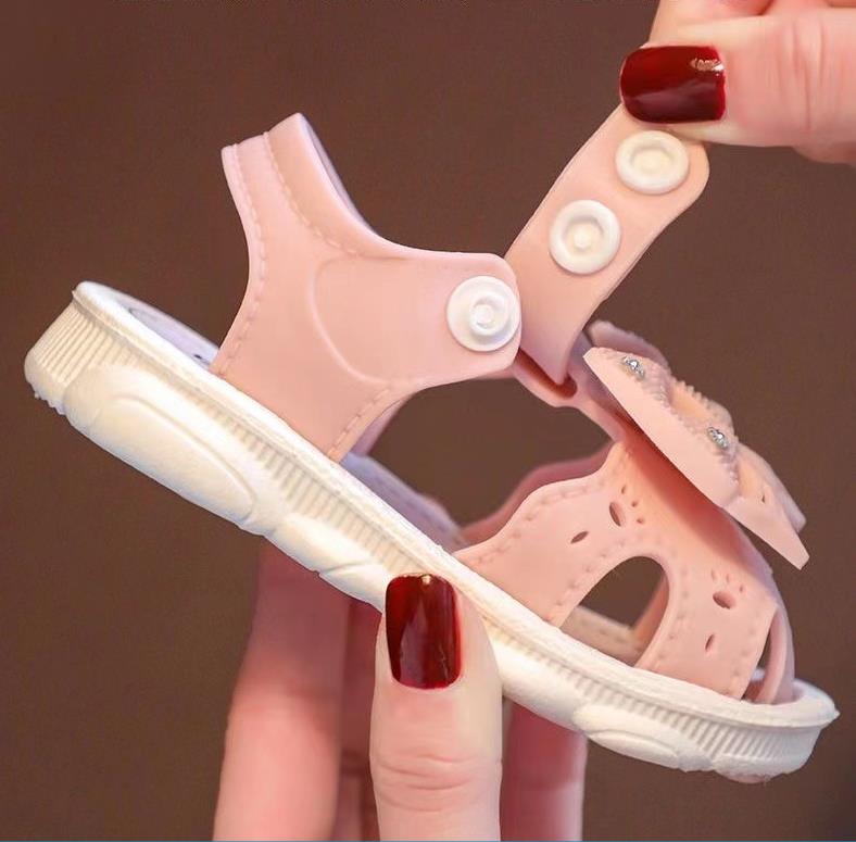 Girls' Sandals Summer Children's Baotou Soft Sole New Little Girl Princess Shoes Infant and Toddler Walking Shoes