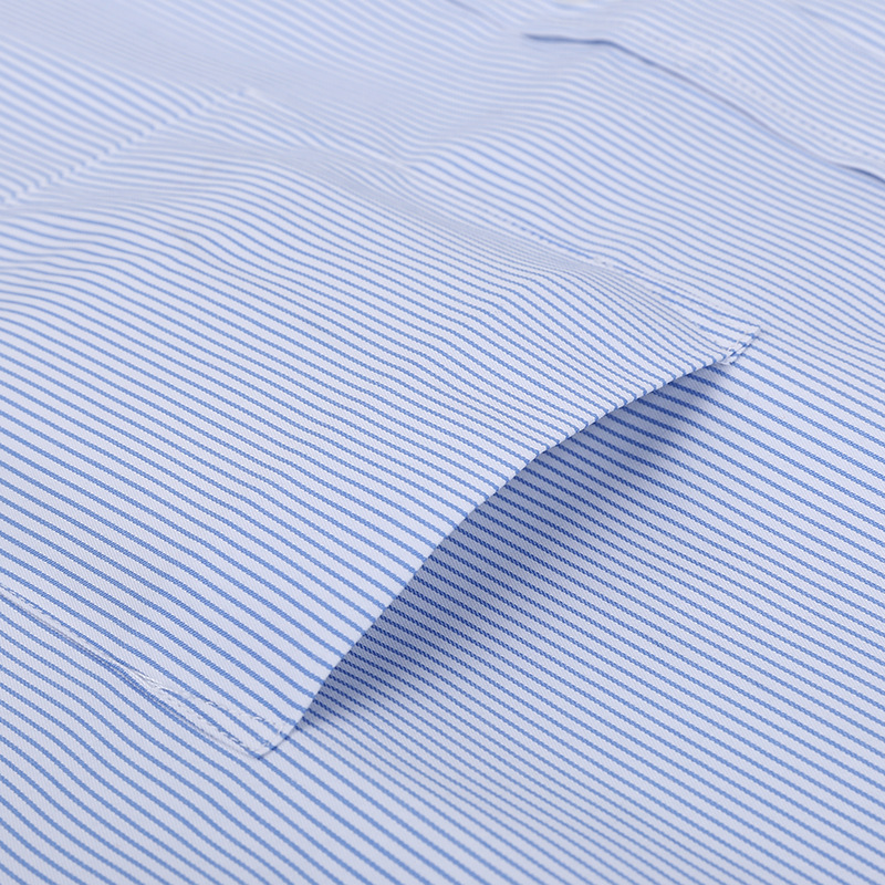 Men’s Spring/Autumn Business Workwear Non-Iron Long-Sleeved Shirt, Striped Shirt, Professional Attire, Workwear Top, Men’s Clothing