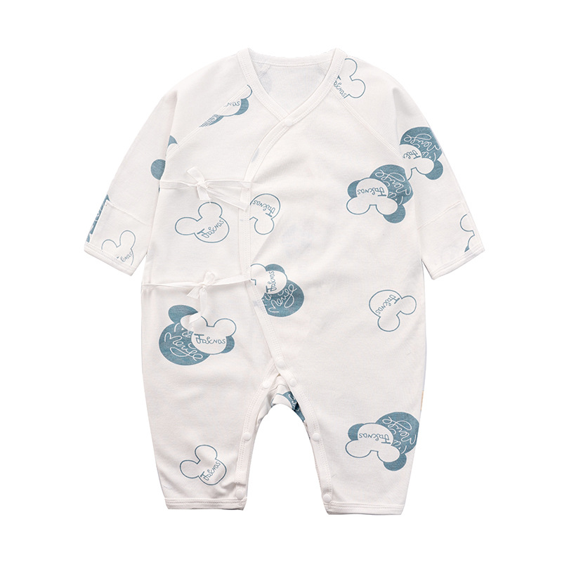 Newborn Long-Sleeved Romper (0-3-6 months) – Pure Cotton Lightweight Summer Baby Romper