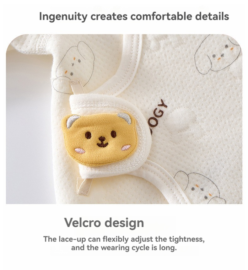 Baby clothes, autumn and winter jumpsuits, newborn baby thin cotton boneless warm jumpsuit